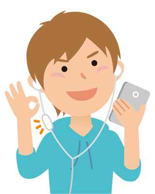 マイク付きイヤホンの使用をお願いします